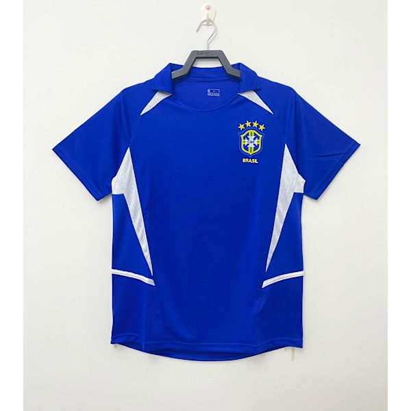 2002 Brasilien Hjemmebanetræning Uniform Kortærmet T-shirt Away XL