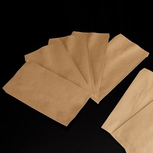 100 stk. Vintage Kraftpapir Frøpose 100PCS