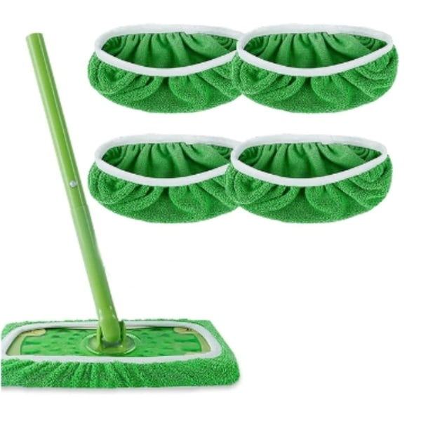 Swiffer Sweeper Mop ersättningsdynor, dukar för Swiffer golvmopp, återanvändbart cover 4PCS