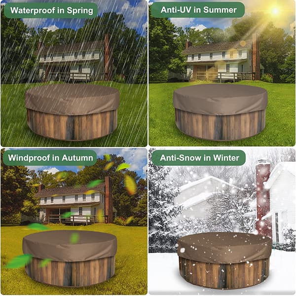 Badekarbeskyttelse Vanntett Anti-UV Spa Badekarbeskyttelse Utemøbler DEEP BLUE 200*30cm