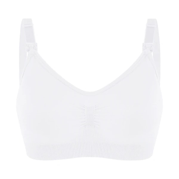 Plus Size Amnings-BH Andas Kvinnor Amning Underkläder Sömlös Gravid BH Push Up White XL