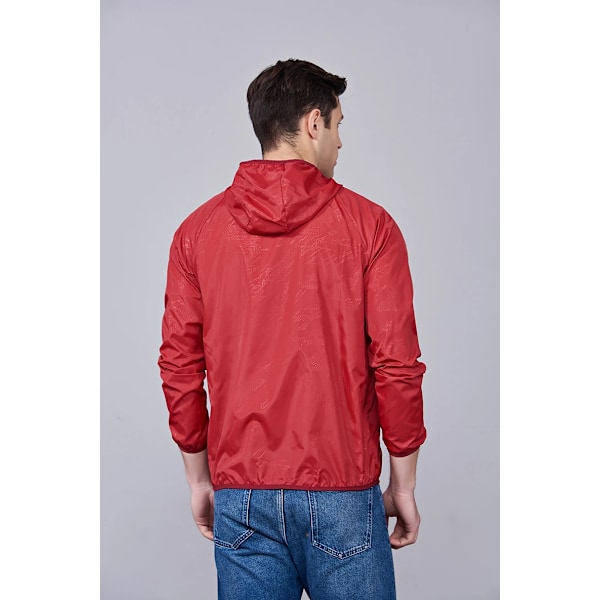 Unisex Vandring Jacka Herr Dam Vattentät Snabbtorkande Camping Vindjacka Trekking Fiske Regnrocka Utomhus Anti UV Kläder Red 4XL