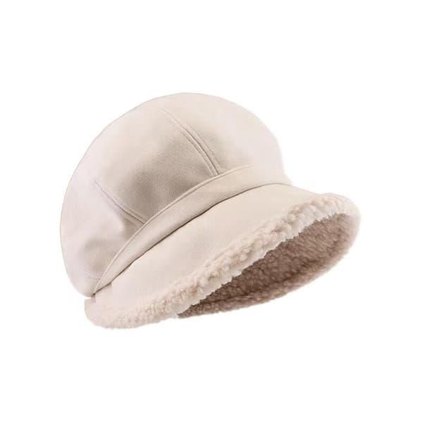 Damvinterhattar Mock Bucket Hat Varm Tjock Vindtät Hatt Khaki