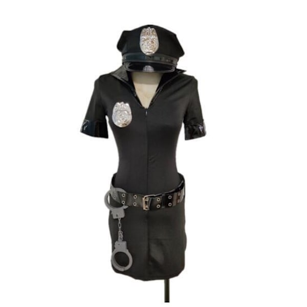 Sexy Politiuniform Kjole Halloween Kostume til Kvinder M