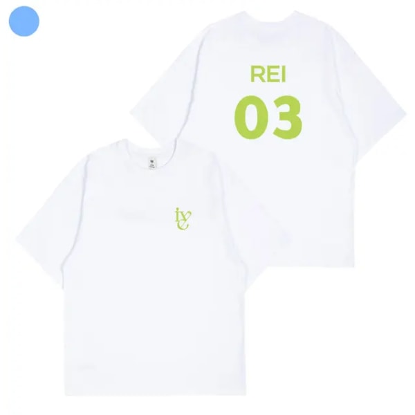 KPOP IVE T-shirt Dam Herr Yujin Gaeul Wonyoung LIZ Rei Leeseo Kortärmad T-shirt i bomull Grafiska T-shirts Toppar Gratis frakt 12 M
