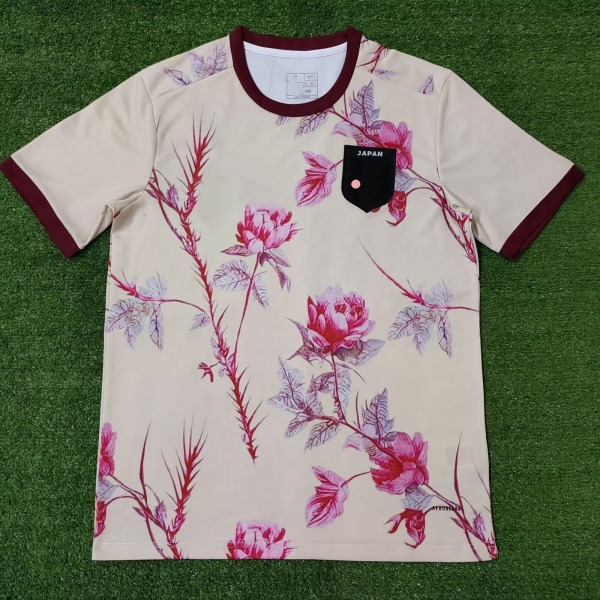 Japan Jersey Men 22-23 Hjem Spesialutgave Samurai Sakura Comic Fotballskjorte 15 L