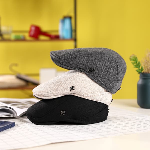 Stilfuld baret i moderne design - flere farver light grey 1 M（56-58cm）