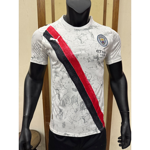 25-26 Manchester City Bortatröja Fotbollsuniform T-shirt S-2XL Away L
