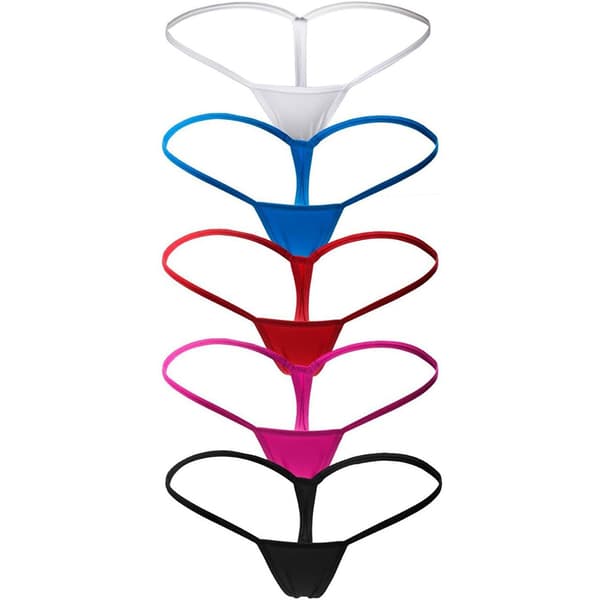 Naisten seksikkäät mini stringit Micro G-stringit Alushousut Pikkuhousut Alusvaatteet white XL