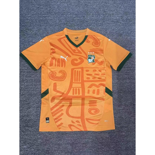 Elfenbenskysten landslag fotballdrakt Hjemmedrakt 2024-2025 Fotballtrøye S-2XL S