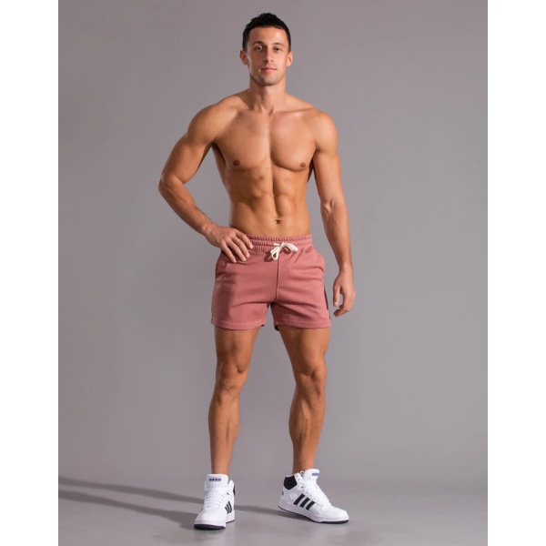 Kesäjuoksu Urheilushortsit Miesten Quick Dry Gym Lenkkeilyshortsit Beach Pocket Kehonrakennus Fitness Shortsit Miesten merkin kuntosalivaatteet Red 4XL