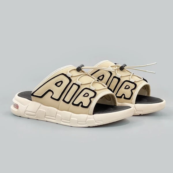 Trendiga graffiti stil män Casual Sport Tofflor utomhus Andas öppen tå sandaler Khaki Black 44