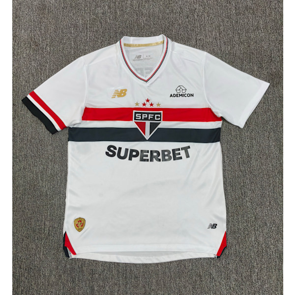 25-26 São Paulo FC Hjemmebane Fodbolduniform T-shirt S-2XL L