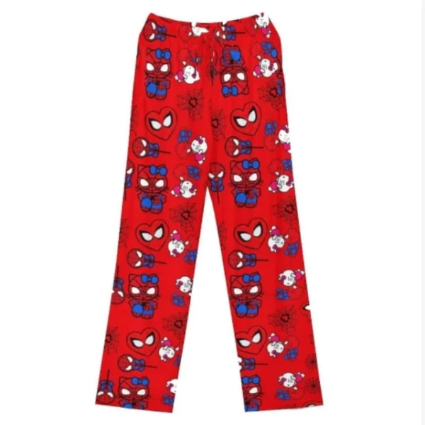 Bomulls Løs Dame Pyjamas Bukser Pyjamas Bukser Kvinner Menn Tegneserie Sove Bunn Stue Klær Jente Sove Bukser Vår 03 XL(55-65kg)