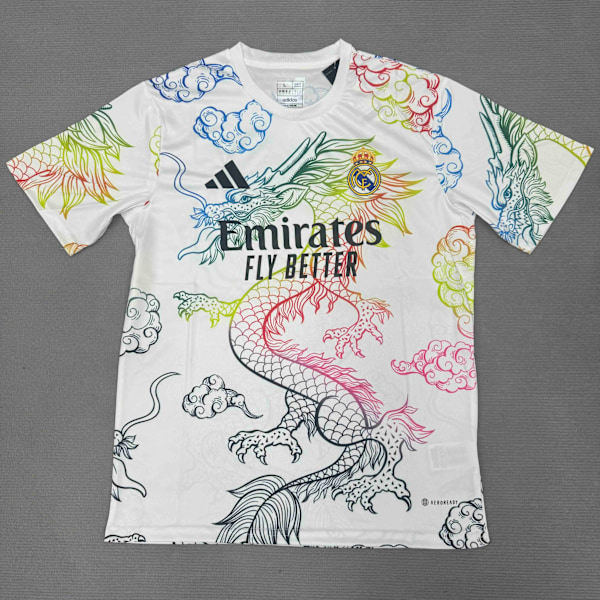 Real Madrid CF Dragon Special Edition Jersey Fotbollströja 2024-2025 S-2XL White XL