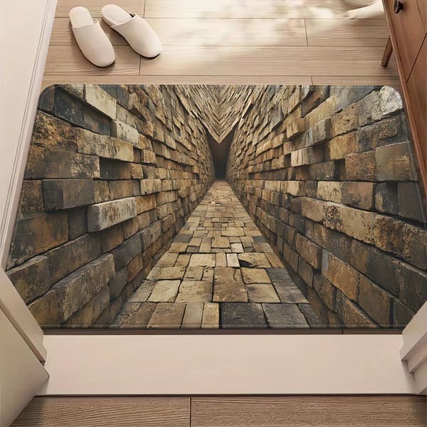 3D Dørmåtte – Optisk Illusion, Skridsikker, Mikrofiber, Maskinvask 40*60cm