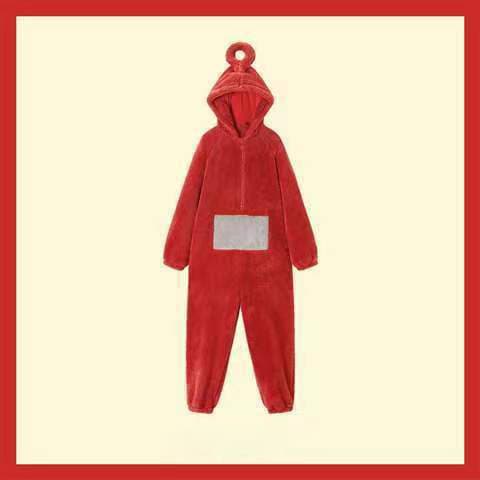 Teletubbies-dräkter Disi Onesies Lala Cosplay-pyjamas Vuxenpyjamas Djur-sovkläder _b green s