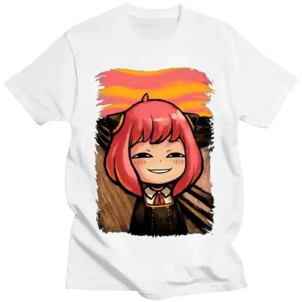 Japansk Anime Spy X Family Anya Forger T-shirt med grafisk tryk Unisex QTG05098CL S