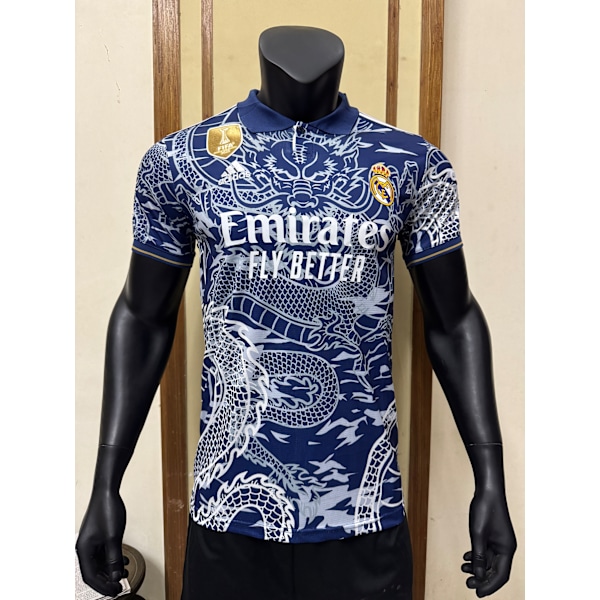 25-26 Real Madrid CF Cyan Dragon Fodbolduniform T-shirt S-2XL M