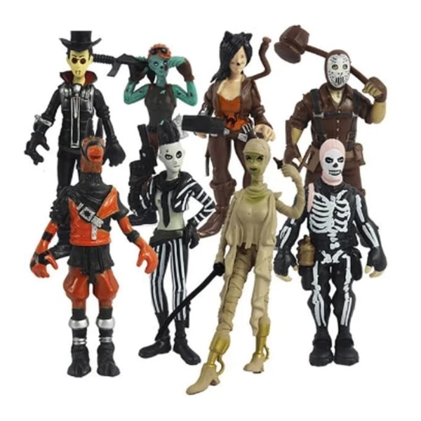 Fortnite figurer - 8 stykker / sett flerfarget 8 PCS