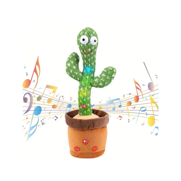 1st-dansande pratande kaktusleksaker för baby och flickor, sjunga Härma inspelning Repetera vad du säger Sunny Cactus Up Plus green