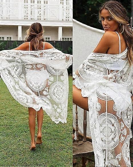 Dame badedragter, cover-ups, badedragter White
