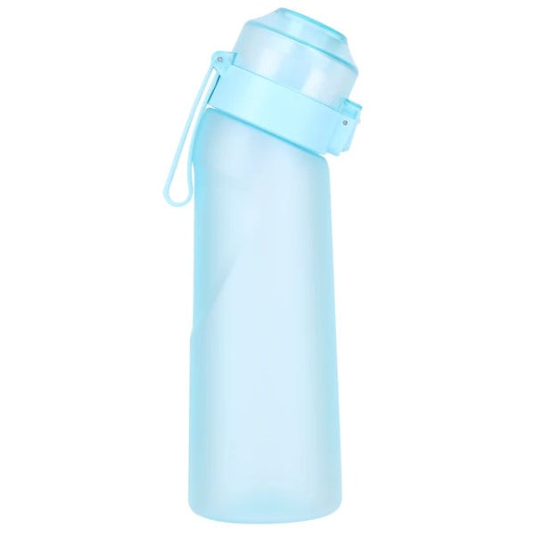 Flavored vandflaske med 7 Flavor Pods Air Water Up Bottle Frosted Black 650ml Air Starter Up Sæt Vandkop til campingsport Sky Blue