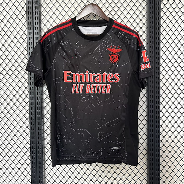 Säsong 2425 S.L. Benfica Kortärmad fotbollströja Snabbtorkande andningsbar sportkläder Away L