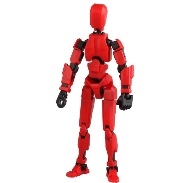 Titan 13 Action Figur T13 Modell Figurer 3D Printed Multi-Jointed Movable Lucky 13 Action Figur Nova 13 Action Figur Dummy Red 14cm