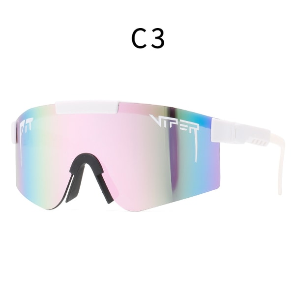 Sportsolglasögon Vindtäta solglasögon i färgfilm C3