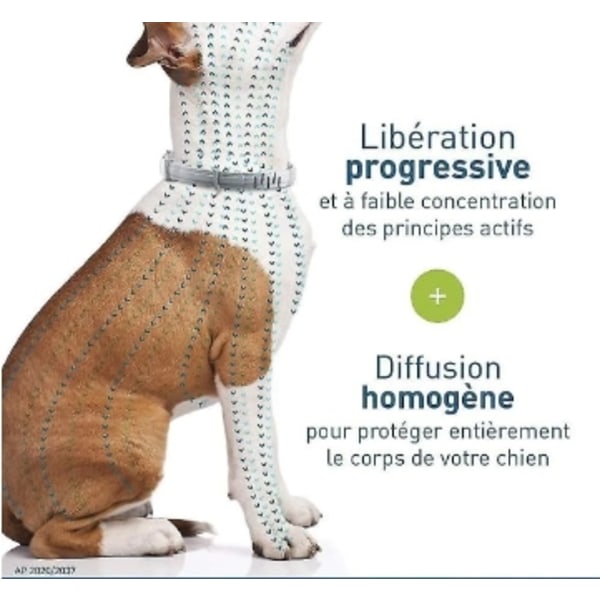 Hundhalsband för Förhindra loppor fästingar för stora hundar - 8 kg och mer Grey 70cm