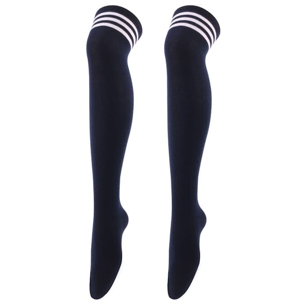 Dame Over Knee Lårhøje Strømper Plus Size Rør Benvarmere Strømpe Bomuld 2 One Size