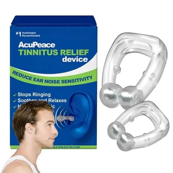 Tinnitus Relief Ear Clip - Bärbar Anti Tinnitus Öronmanschett Öronring Stopper Lugnande Öronverktyg Örontryck Tinnitus Relief 1set