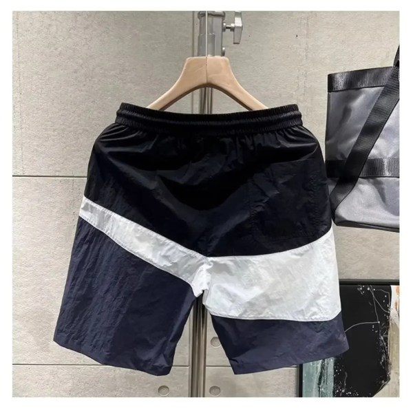 Sommar Dragsko Splicing Casual Shorts för män Sport Shorts 1 M