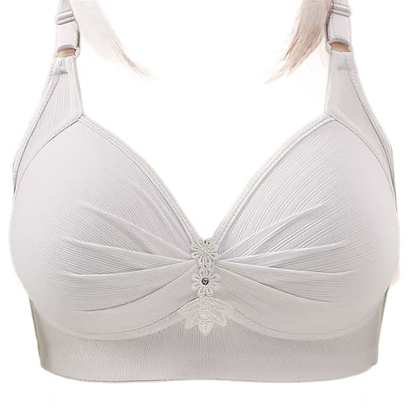 Plus Size BH Uden Stålrem Tynd BH Push Up Løft Bralette Toppe silver 36/80BC