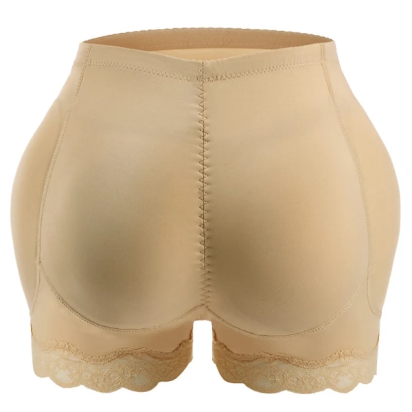 Vadderad rumplyftare Korrigerande underkläder Butt Enhancer Body Shaper Modelleringsrem Fake Hip Shapwear Underkläder Push Up Trosor Skin M