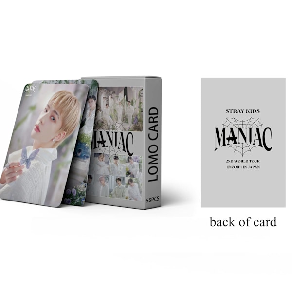55 st Kpop Stray Kids Lomo-kort Nya album MANIAC JAPAN ENCORE Foto kort Straykids Foto Print Kort Hög kvalitet straykids