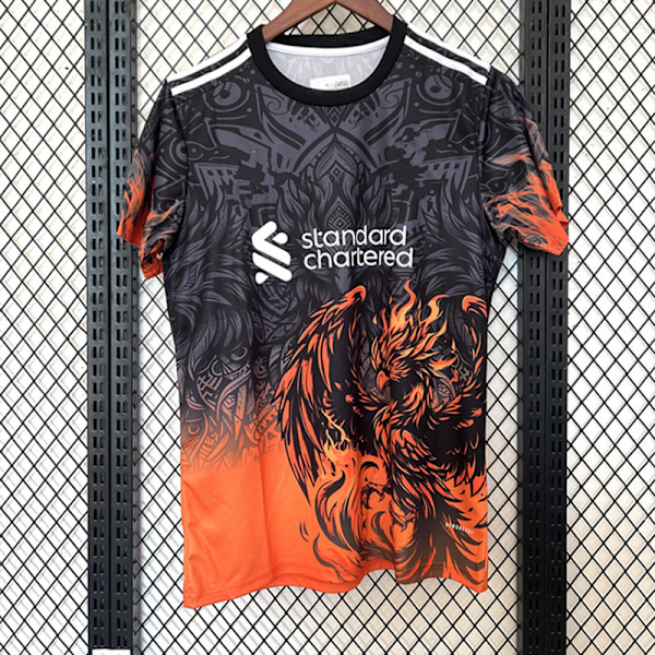 Liverpool Spesialutgave Treningsdrakt Fotballtrøye S-2XL Black/Orange S
