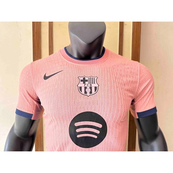 25-26 FC Barcelona Bortedrakt Rosa Fotballuniform T-skjorte S-2XL Away Pink S