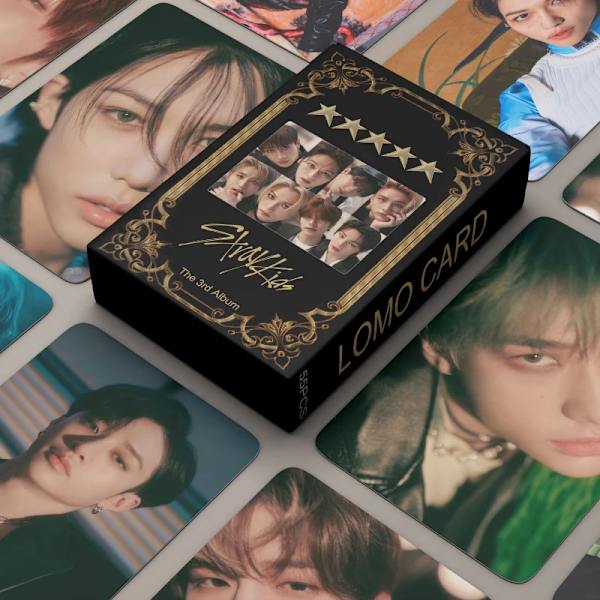 55 kpl Kpop Stray Kids Five Stars -uuden albumin Lomo-kortteja 5 Stars -valokuvat Straykids-valokuvakorttisarja Faneille 5 stars
