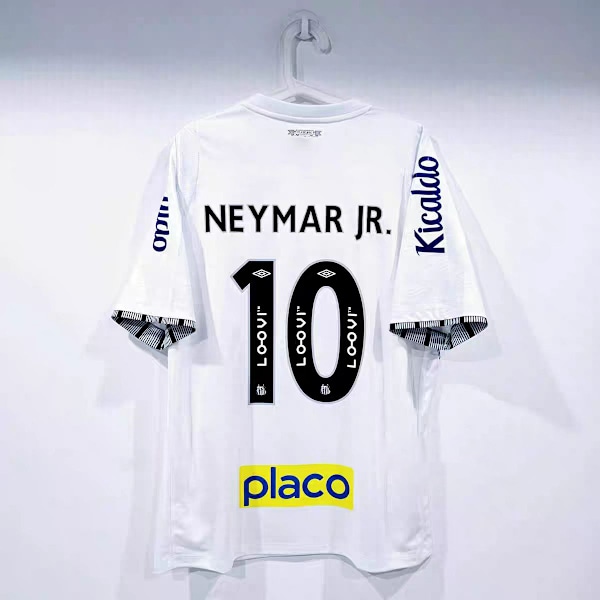 24-25 Santos FC Hjemmetræningsuniform Fodboldtrøje NR. 10 NEYMAR JR. S-2XL M