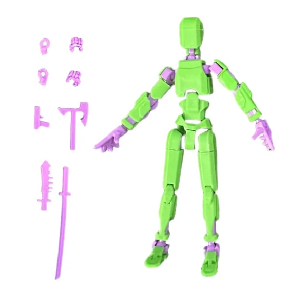 3D-printet multileddet bevægeligt Shapeshift Robotspil barn Mannequin Dummy Actionfigurer Gavelegetøj 15