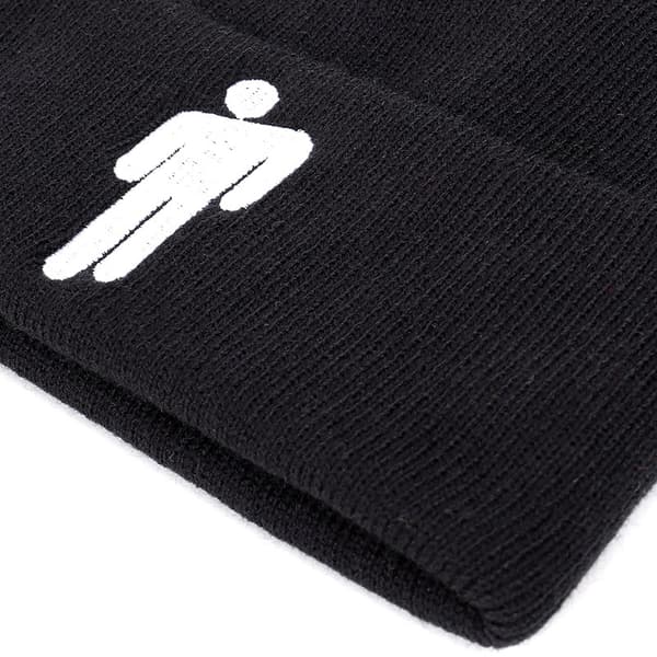 Mode Unisex Efterår Vinter Billie Eilish Broderet Strikket Hat Hip Hop Beanie Cap Black 55-60cm