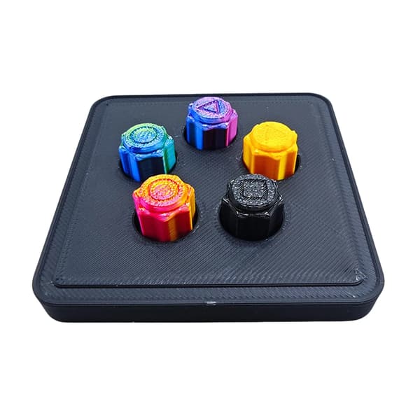 Ny Laser Squid Game 2 Gonggi 5 st/set med bricka Multicolor