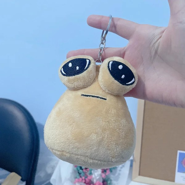 My Pet Alien Pou Plushie-avaimenperät Piirros Anime-hahmot Reppujen riipukset Laukut Tarvikkeet Lasten Syntymäpäivälahjat Plushies Keychain-1