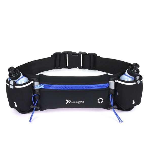 Unisex Running Waist Belt with Bottles Blue Belt with bottles