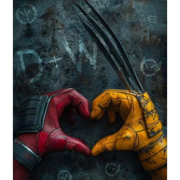 1 par Deadpool 3 halsband Deadpool 3 filmhänge - Symboliserar broderskap och vänskap, superhjältedekorationer hängset Pendant Set