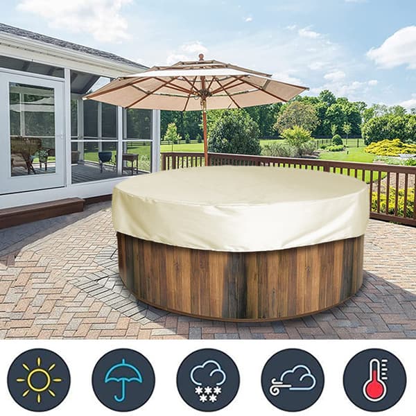 Badekarbeskyttelse Vanntett Anti-UV Spa Badekarbeskyttelse Utemøbler DEEP BLUE 200*30cm