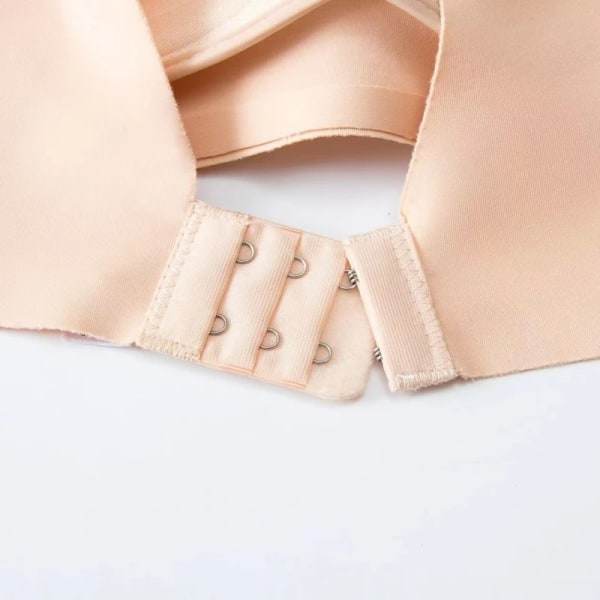 Japansk stil sömlösa behåar Comfort trådlösa underkläder dam utan stål ring Bralette 3/4 kopp glansig bh damunderkläder Skin S