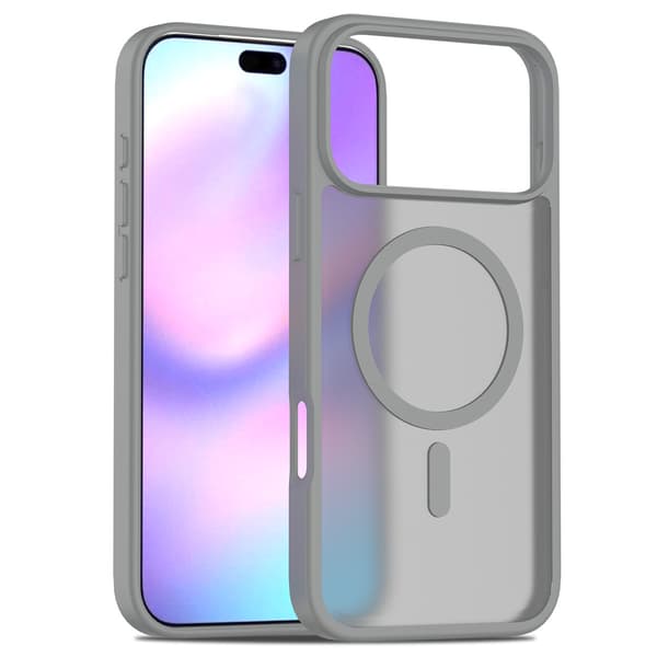 IPHONE 17 Air Pro Pro Max Magnetisk Frostet Telefondeksel Grey iphone 17